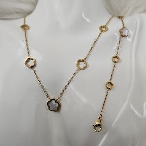 New Clover Necklace and bracelet set